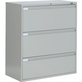 Metal 3 Drawer 42" Wide Locakble Lateral File 